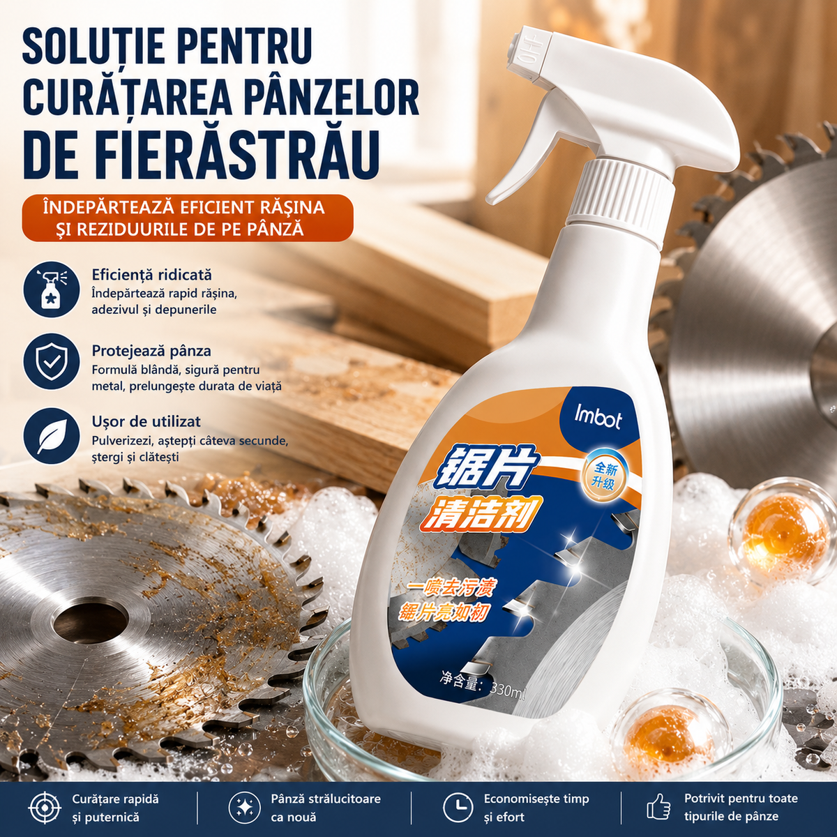 Spray Curățare Pânze de Fierăstrău – 330ml