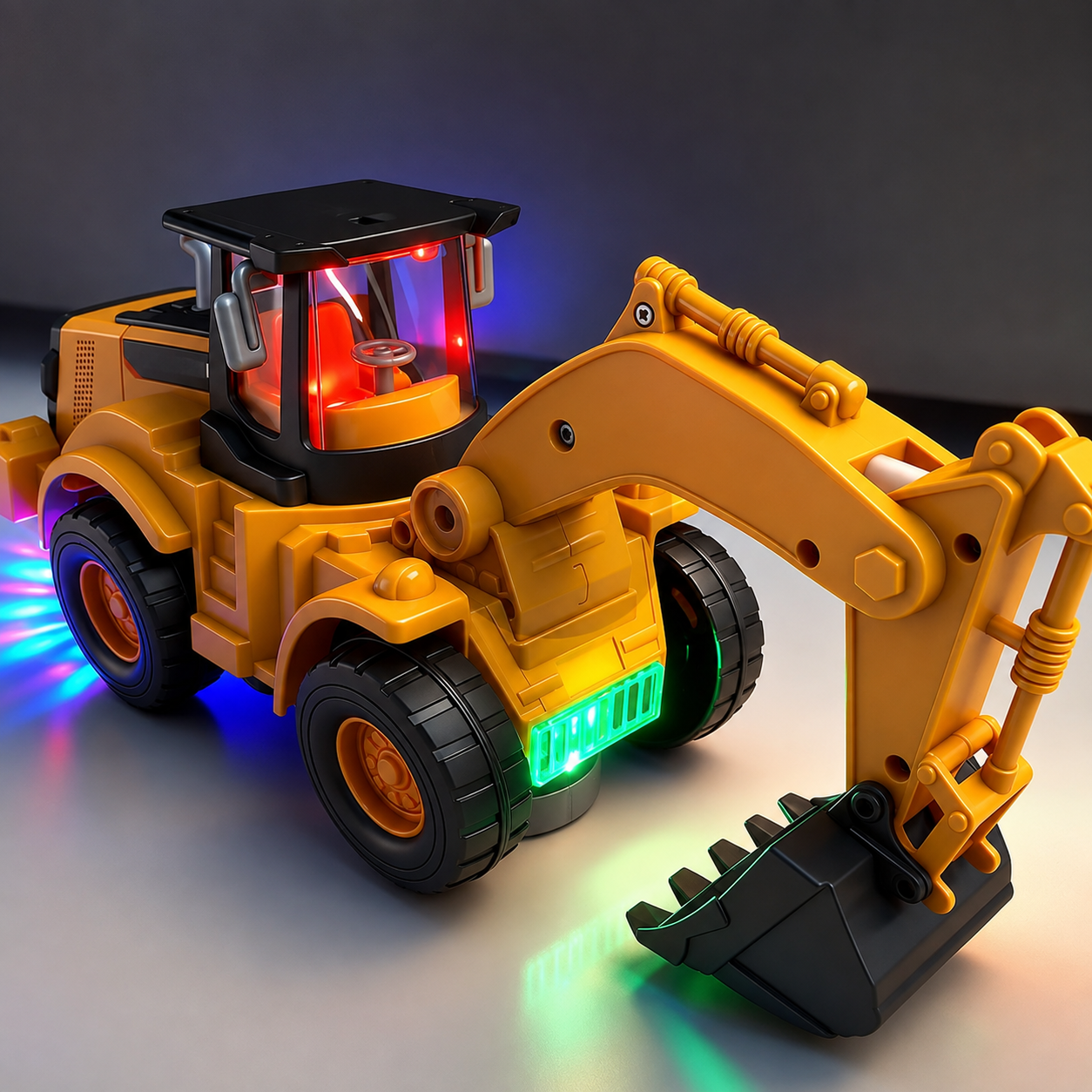 Excavator de Jucărie Electric cu Lumini și Mișcare Automată