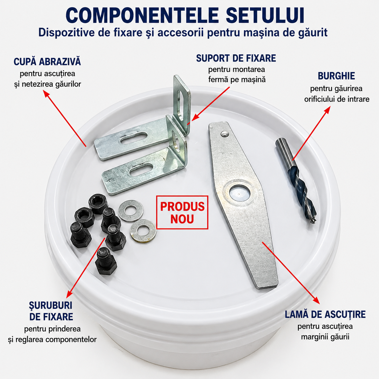 GrainMaster DIY™ – Kit pentru Transformarea Polizorului Unghiular in Moara pentru Cereale si Furaje
