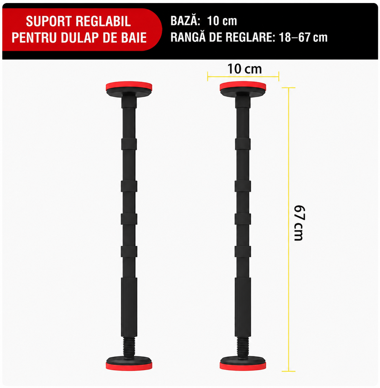 Supportix™ - Suport Telescopic Profesional Pentru Montaj (Set 2 Buc)