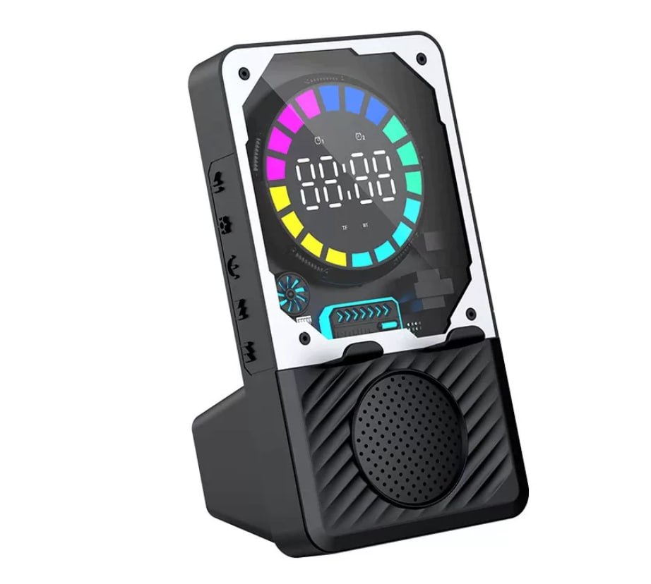 Ceas Digital Gaming cu Boxă Bluetooth și Lumini RGB