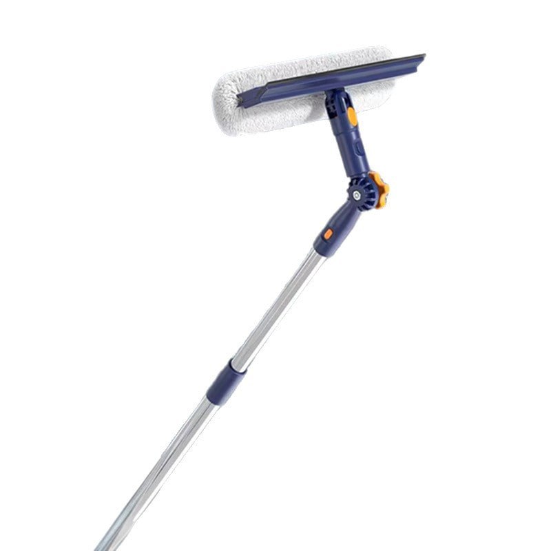 Mop telescopic cu racletă pentru curățat geamuri