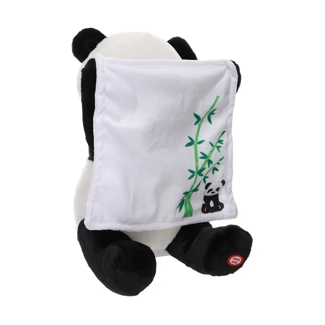 Panda interactivă cu păturică