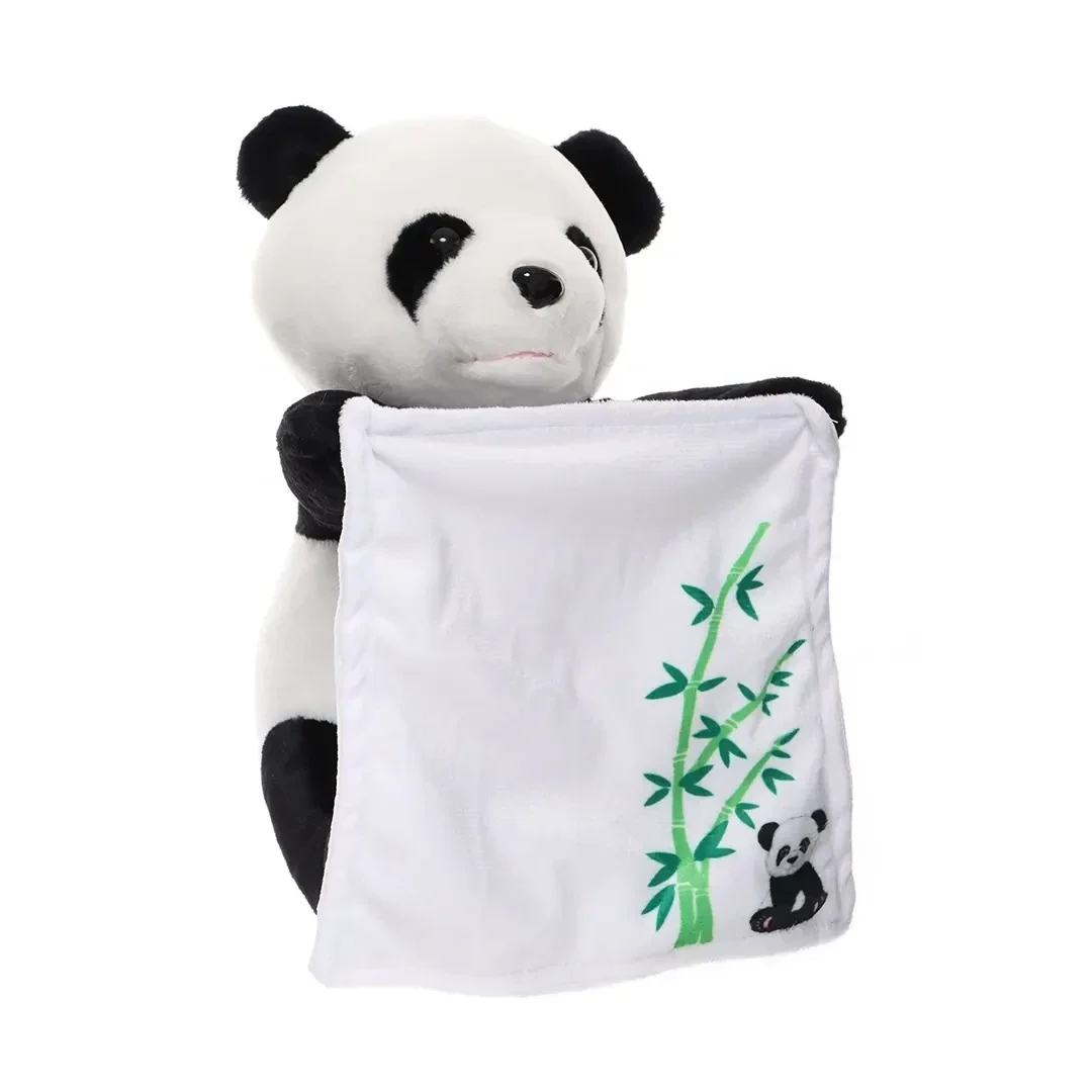 Panda interactivă cu păturică