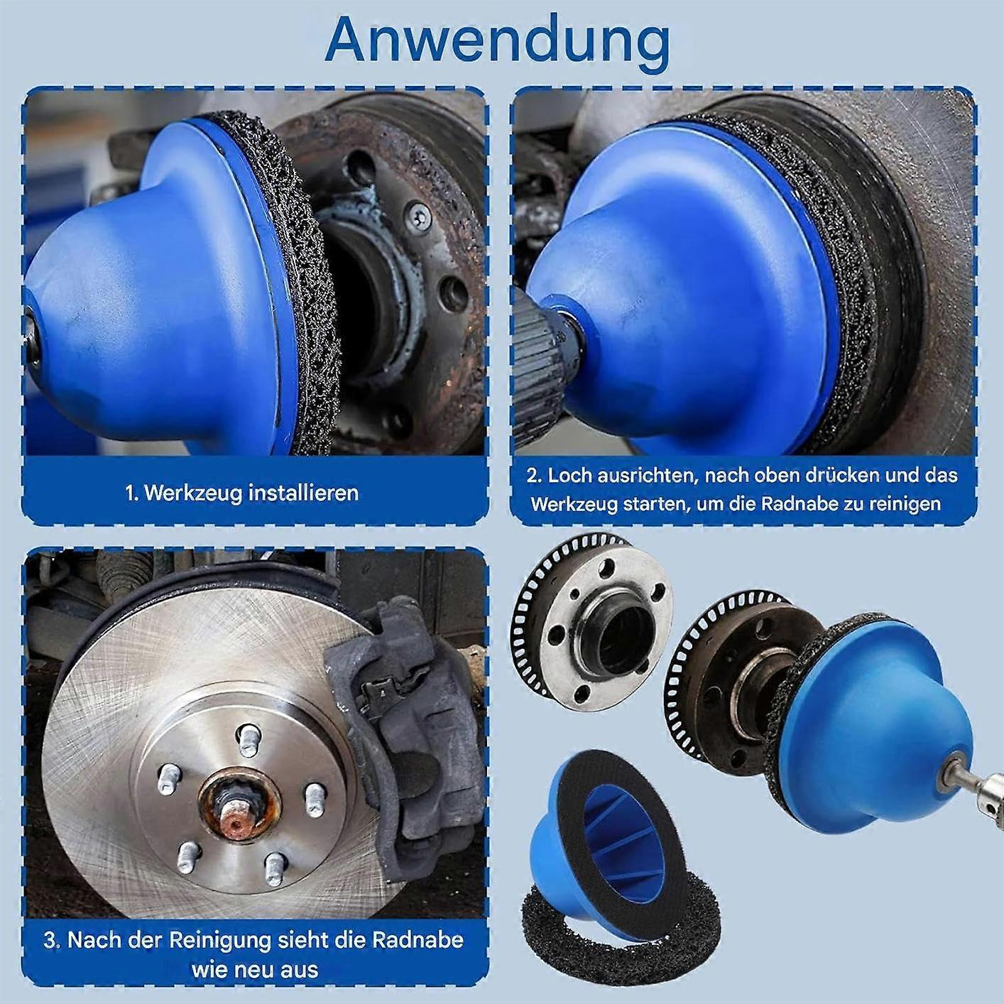 WheelShine™ – Disc Abraziv pentru Curatarea Butucului si Discului de Frana