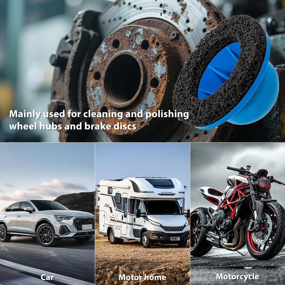 WheelShine™ – Disc Abraziv pentru Curatarea Butucului si Discului de Frana