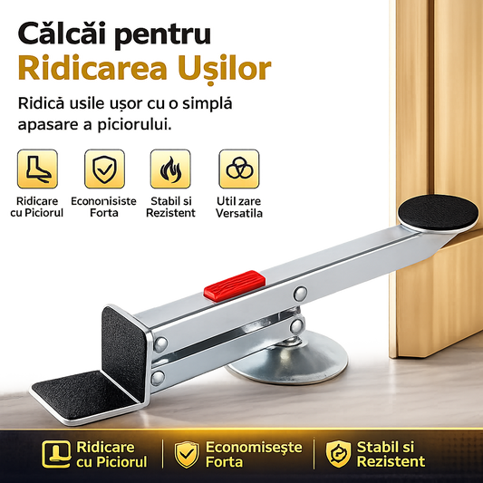 Ridicător de Ușă cu Pedală – Mâini Libere Instant
