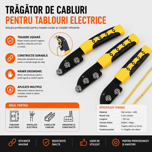 Dreptar Electric pentru Cabluri – Îndreaptă Firele Rapid