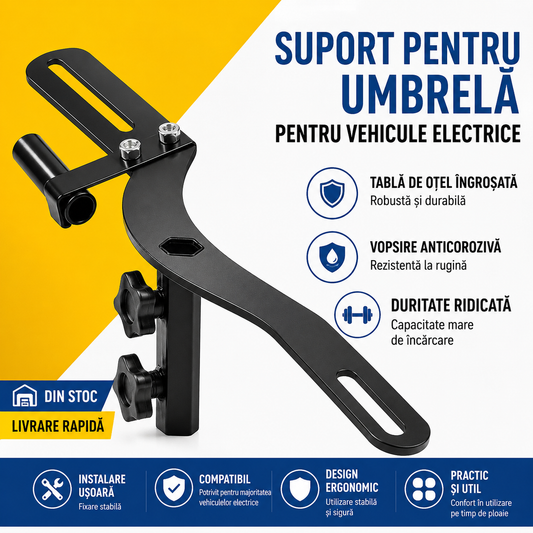 Suport umbrela pentru scuter sau bicicleta