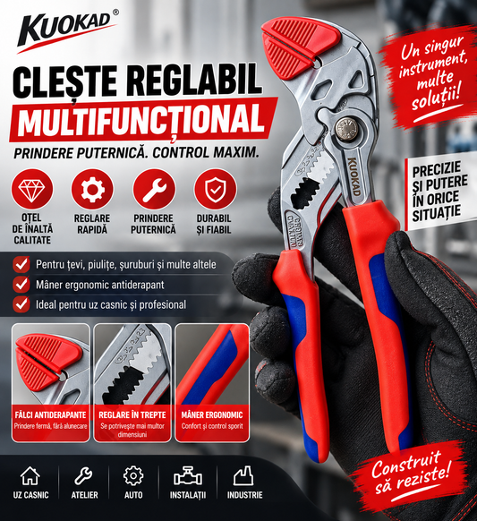 Clește Cheie Reglabil Profesional KUOKAD