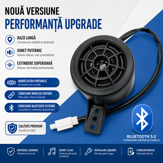Difuzor Bluetooth Compact pentru Motocicletă sau Bicicletă