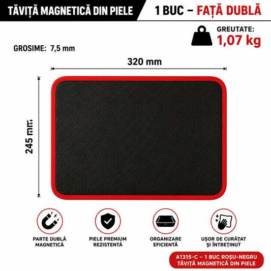 Suport Magnetic Dublu pentru Sculă și Șuruburi