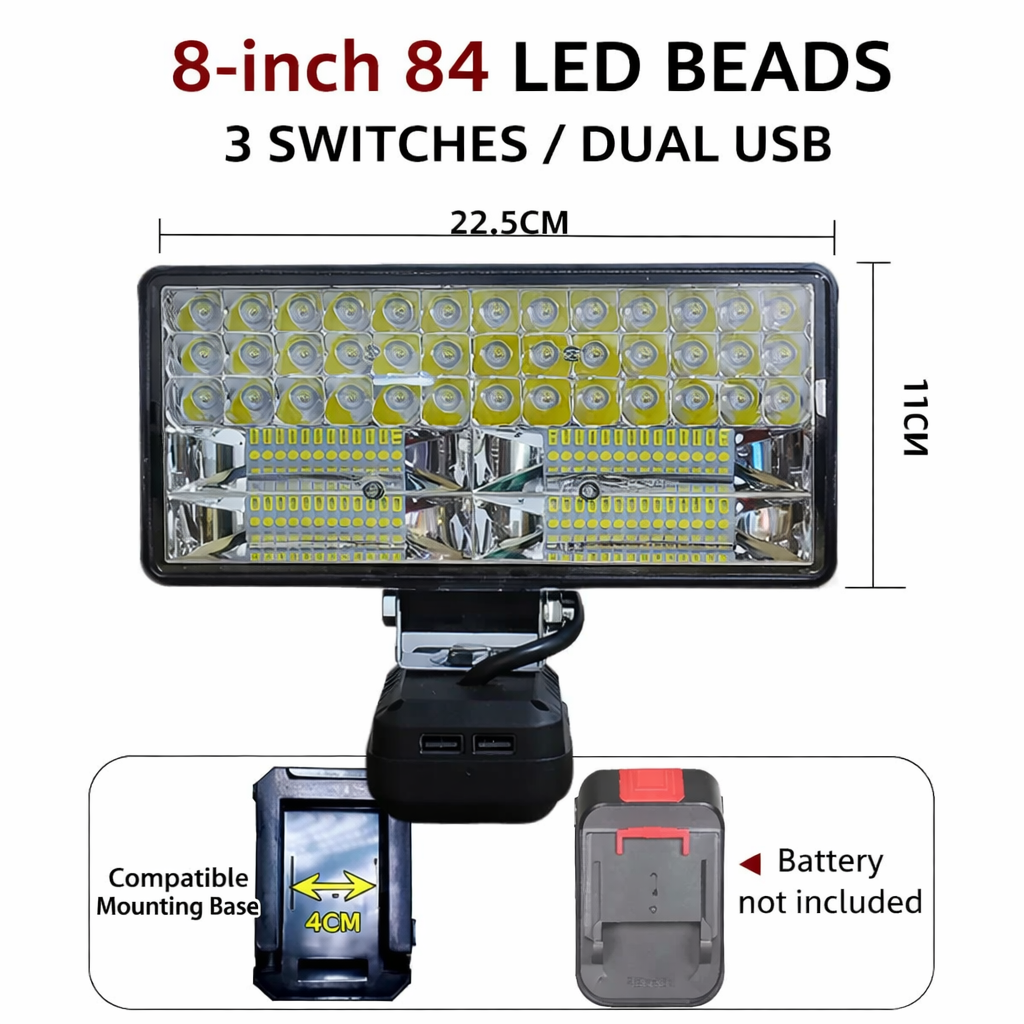 Luxon™ – Proiector LED Portabil pentru Lucrari si Camping