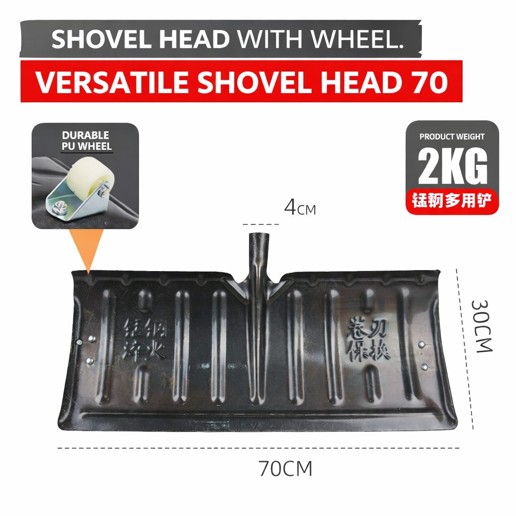 Steelon™ - Lopata Multifunctionala din Otel cu Roti