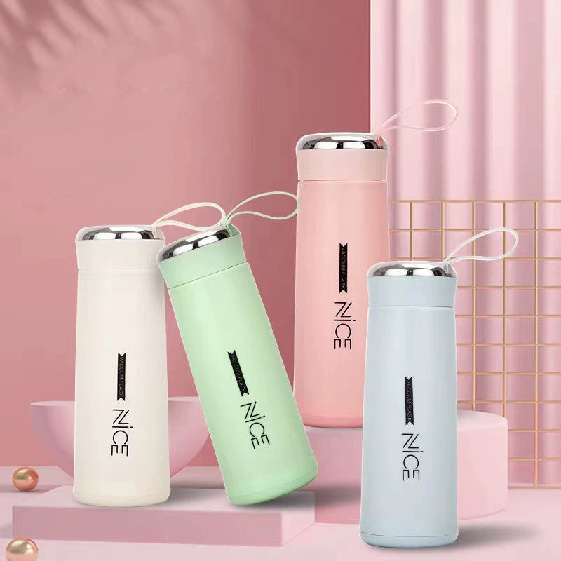 Cana din Sticlă Dublă cu Mânere Portabile pentru Studenți - image 2