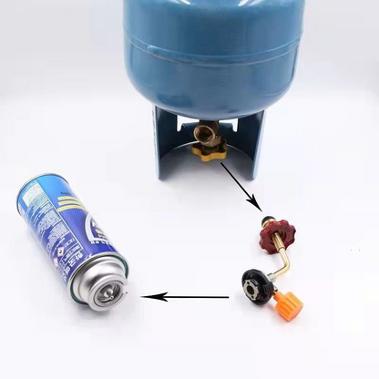 GasBridge Pro™ - Adaptor de transfer pentru reincarcare cartuse butan din butelie