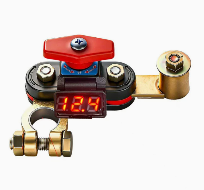 VoltCut™ – Intrerupator Rapid pentru Baterie Auto cu Afisaj Digital Voltaj