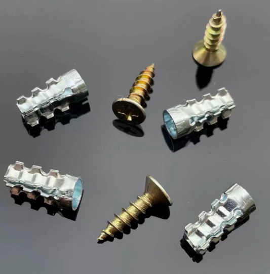 WALLFIX™ - Set 100 Dibluri Metalice 6×14 mm + 100 Suruburi