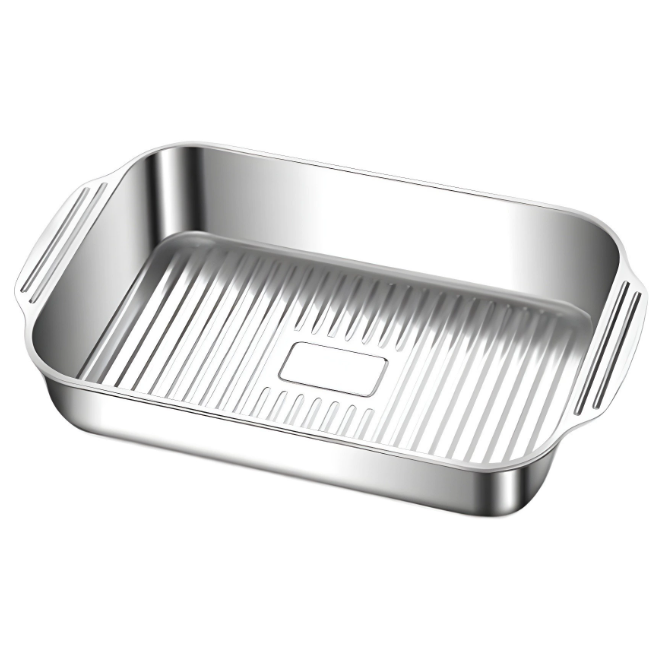 GrillMaster™ – Tava Profesionala pentru Grill din Otel Inoxidabil cu Capac