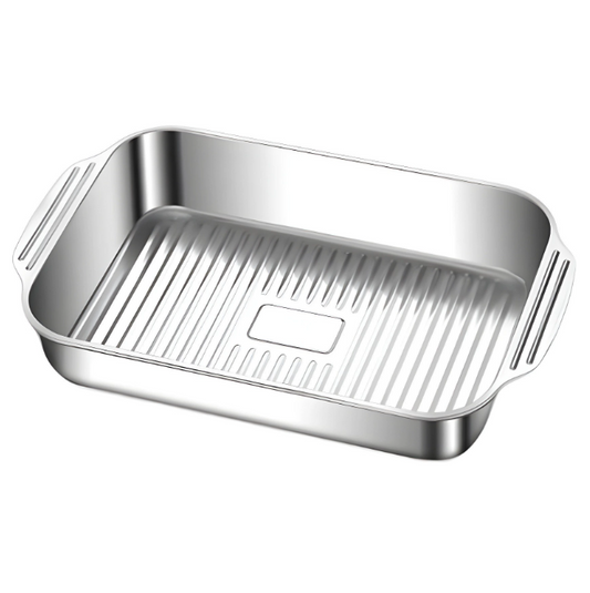 GrillMaster™ – Tava Profesionala pentru Grill din Otel Inoxidabil cu Capac