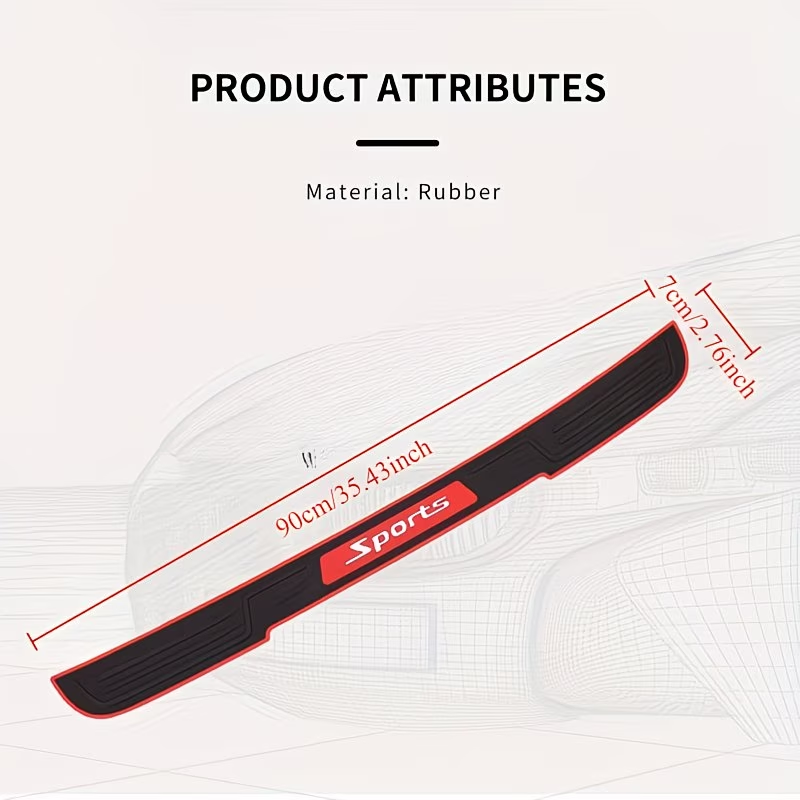 Sportix™ - Protectie Bara Portbagaj din Cauciuc Anti-Zgarieturi (90 cm)