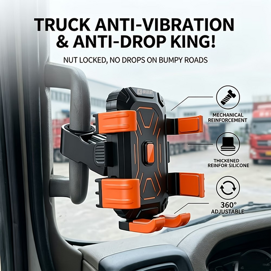 TRUCKIX™ – Suport Telefon Anti-Vibratii pentru Camion