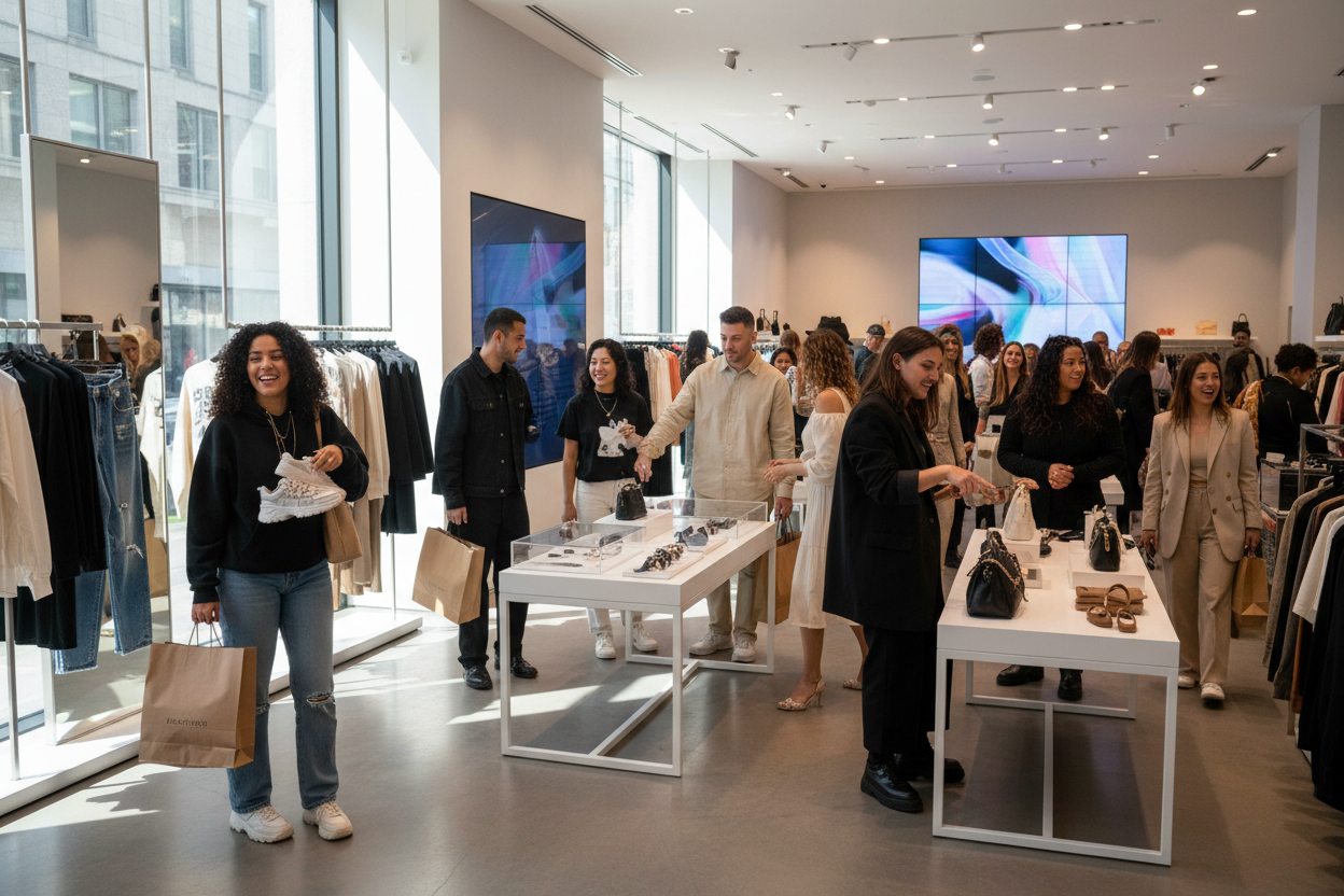 shoping people for trendy products