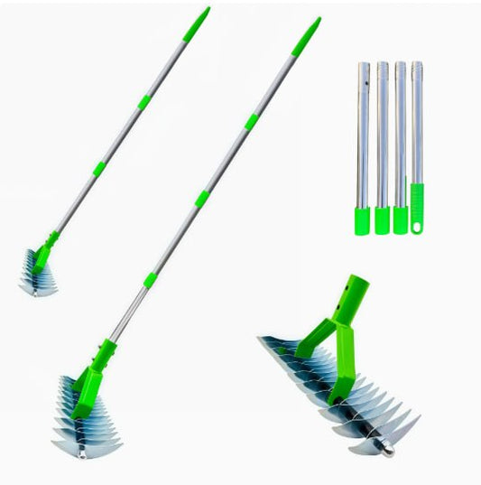 Greblă Extensibilă cu Lame Metalice – Grădină Îngrijită