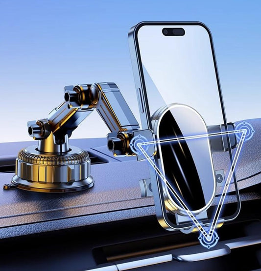 Suport Auto Telefon cu Braț Articulat și Ventuză