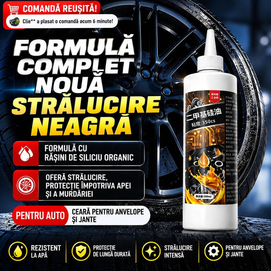 Ceară Silicon pentru Anvelope și Jante – Strălucire Intensă