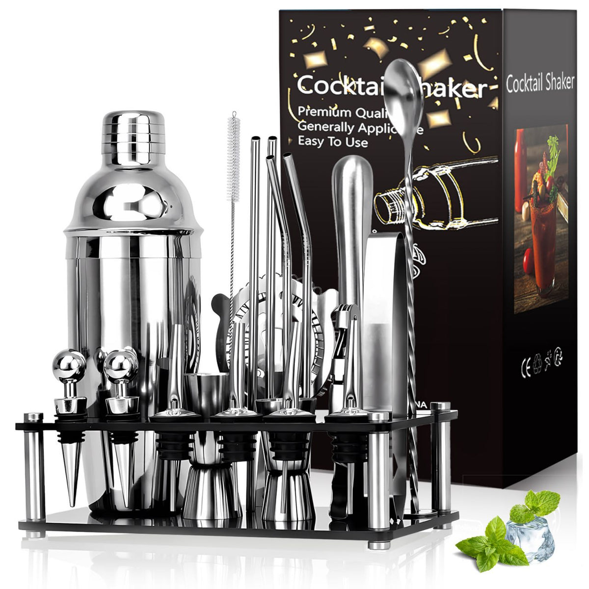 Set Complet de Bartender – Shaker & Accesorii Cocktail
