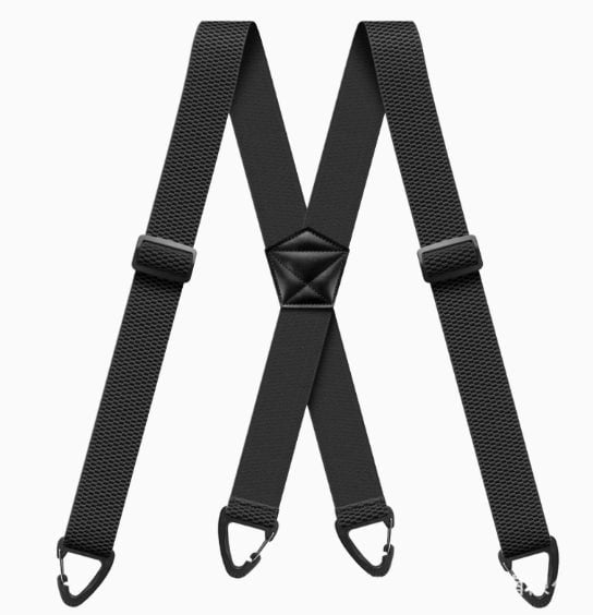 Bretele Elastice X-Back cu Cleme Metalice – Negru