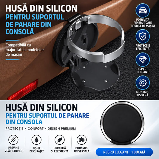 Husă Silicon pentru Suport Pahare Consolă Auto