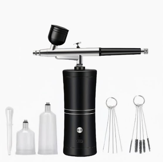 Aerograf Portabil cu Compresor – Kit Complet